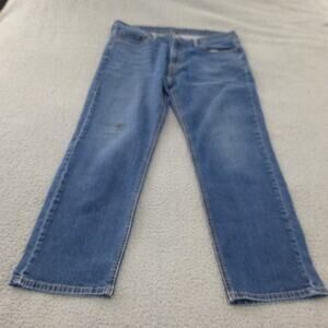 Levis 541 Jeans Mens 38x32 Tapered Medium Wash Blue Denim Stretch